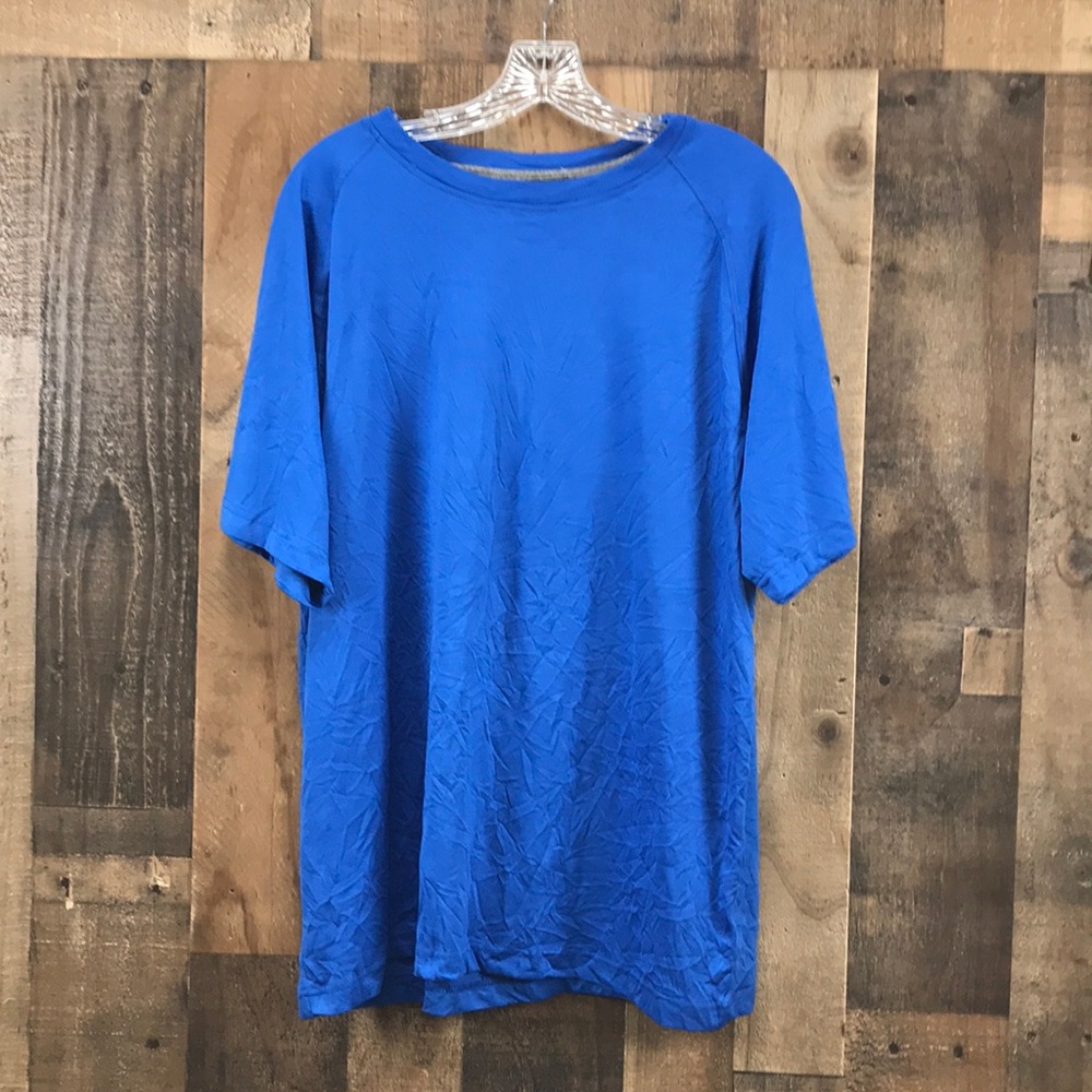 Cascade Sport Blue Short Sleeve Shirt Size L